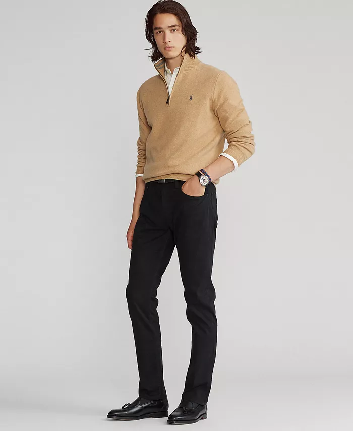 Мужские узкие прямые брюки со стретчем и пятью карманами из сатина Polo Ralph Lauren, черный
Мужские узкие прямые брюки со стретчем и пятью карманами из сатина Polo Ralph Lauren, черный