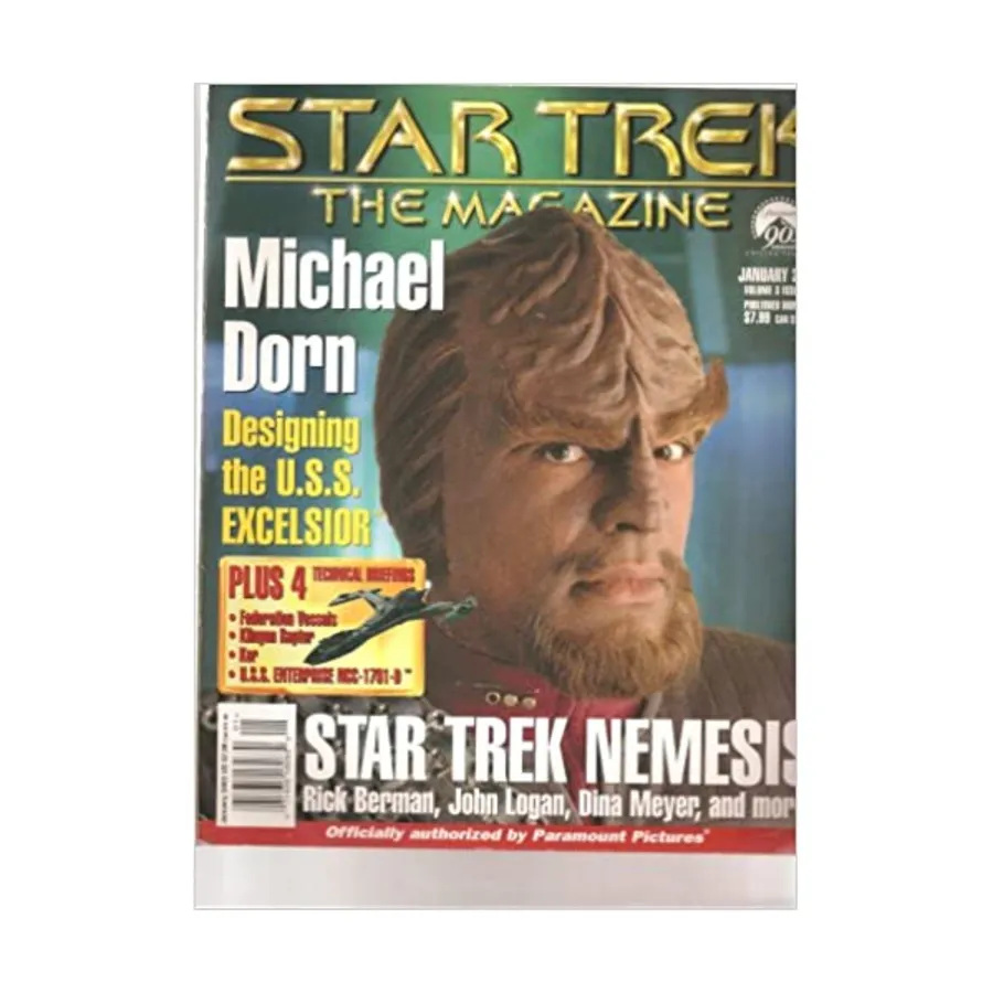 Журнал Vol. 3, #9 "Michael Dorn, Disigning the U.S.S. Excelsior, Star Trek Nemesis", Star Trek - The Magazine
Журнал Vol. 3, #9 "Michael Dorn, Disigning the U.S.S. Excelsior, Star Trek Nemesis", Star Trek - The Magazine