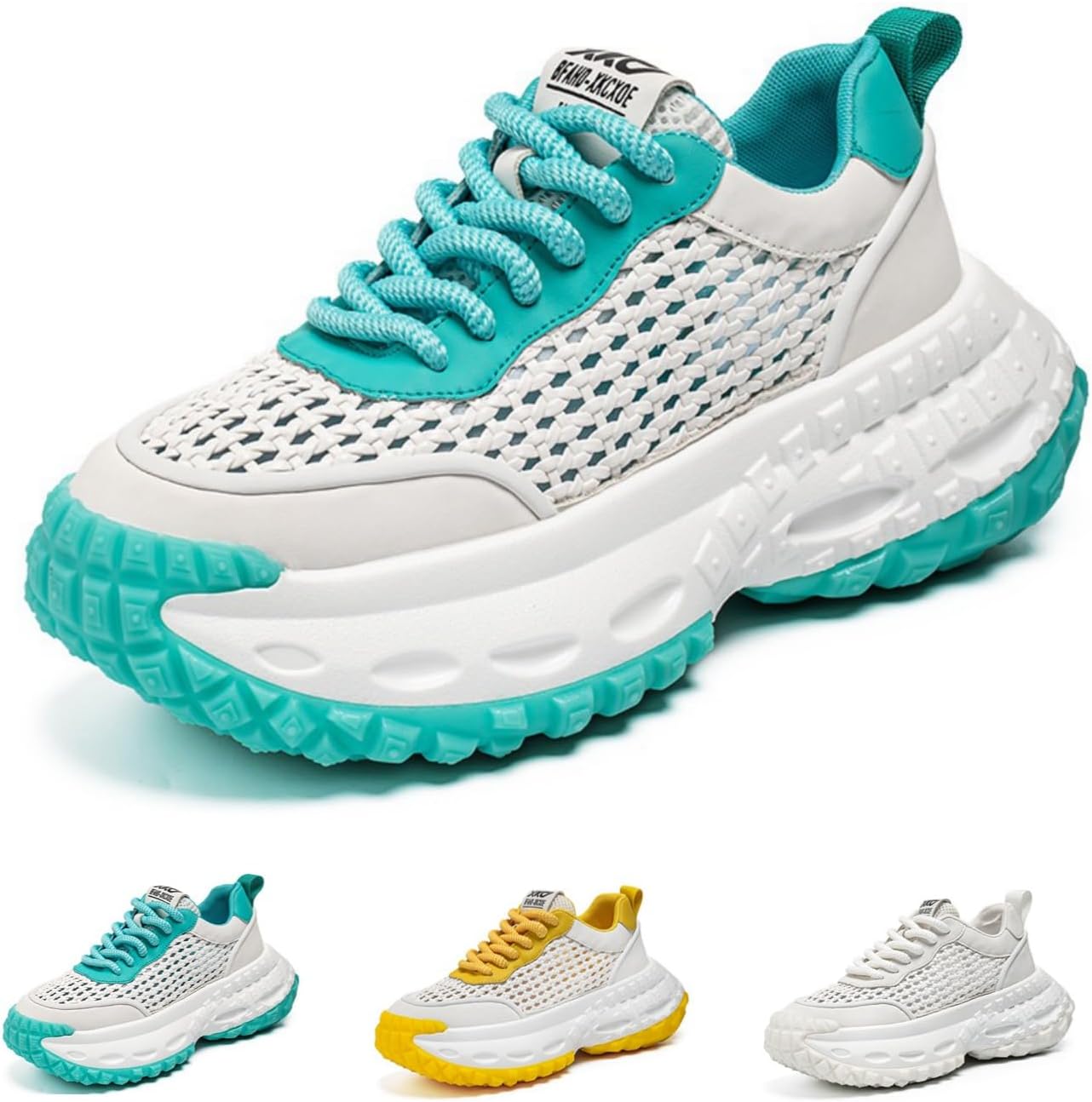 Мужские дышащие массивные кроссовки на платформе, модные легкие спортивные кроссовки для бега и повседневной ходьбы Macefil, белый/зеленый
Мужские дышащие массивные кроссовки на платформе, модные легкие спортивные кроссовки для бега и повседневной ходьбы Macefil, белый/зеленый