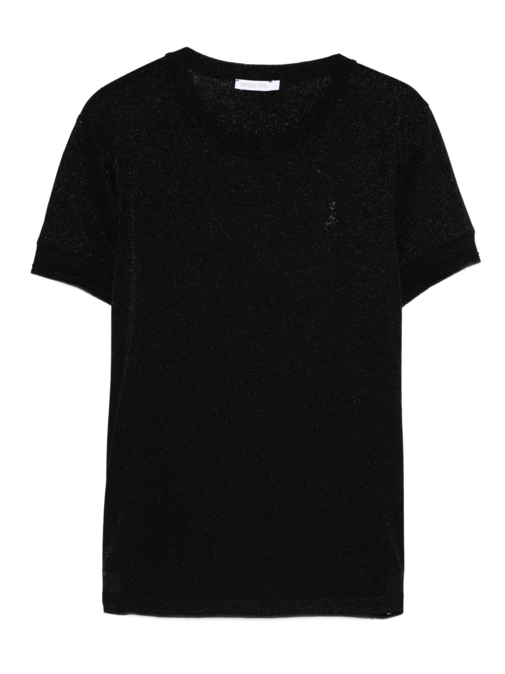 Футболка тонкой вязки с короткими рукавами Patrizia Pepe, черный
Футболка тонкой вязки с короткими рукавами Patrizia Pepe, черный