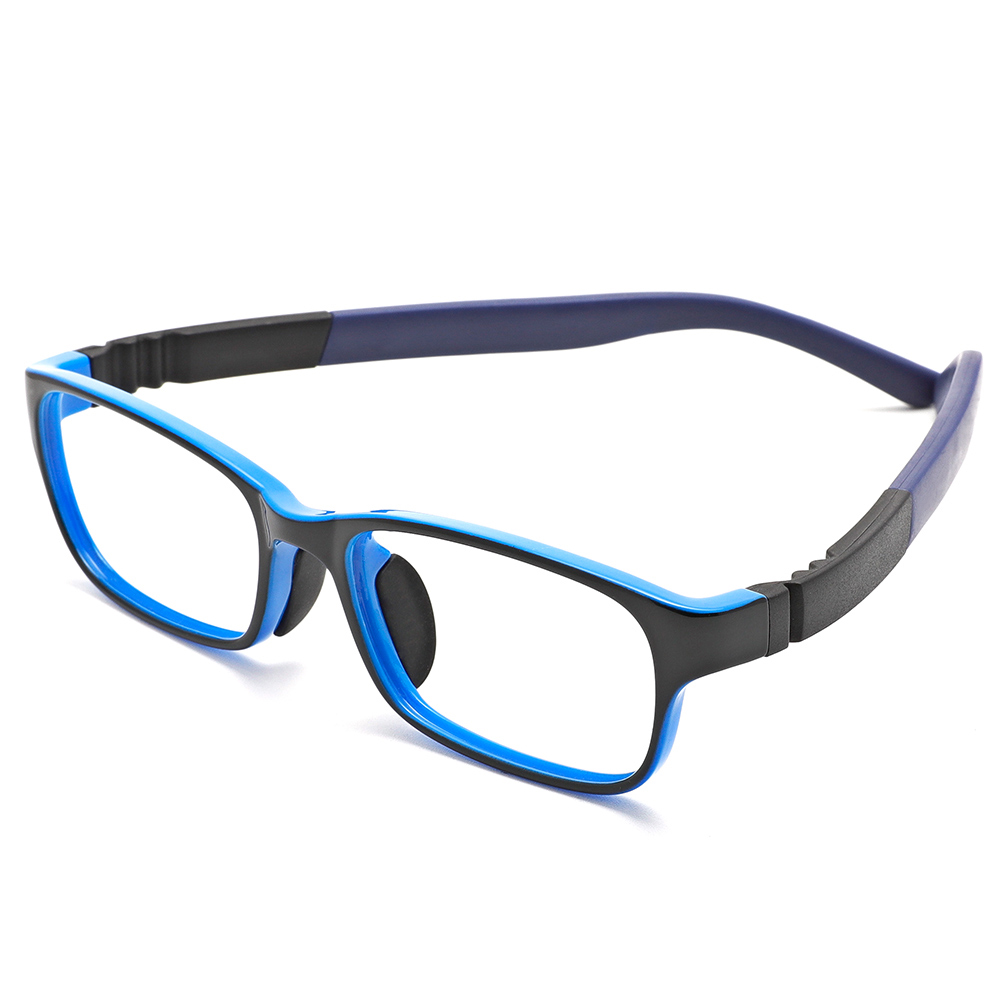 CYXUS Пластиковая прямоугольная оправа для очков детская, Blue T05