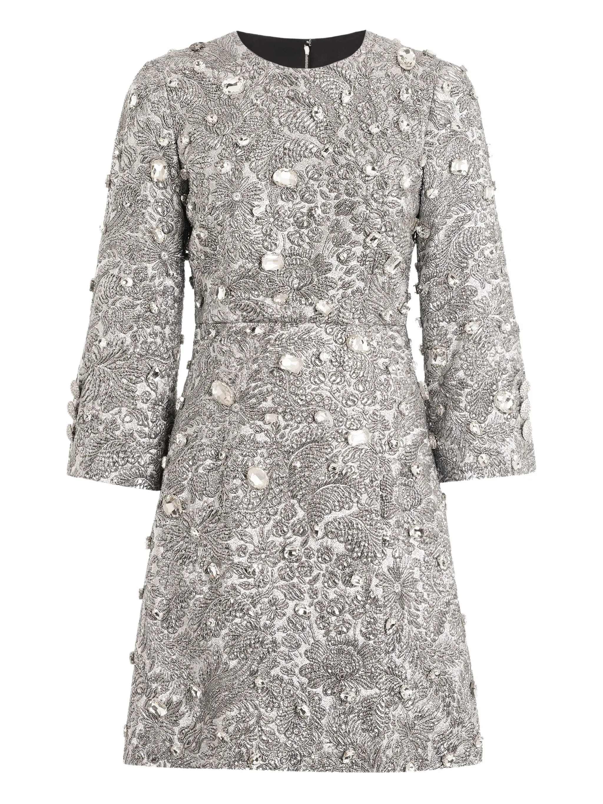 Жаккардовое платье мини с цветочным узором Dolce & Gabbana, серебристый
Жаккардовое платье мини с цветочным узором Dolce & Gabbana, серебристый