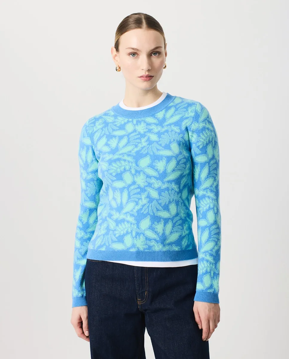 Женский джемпер с круглым вырезом, жаккардовый Escorpion, светло-голубой
Женский джемпер с круглым вырезом, жаккардовый Escorpion, светло-голубой