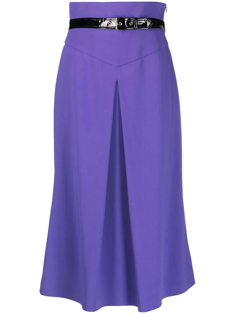 Юбка с завышенной талией и поясом Moschino, фиолетовый
Юбка с завышенной талией и поясом Moschino, фиолетовый