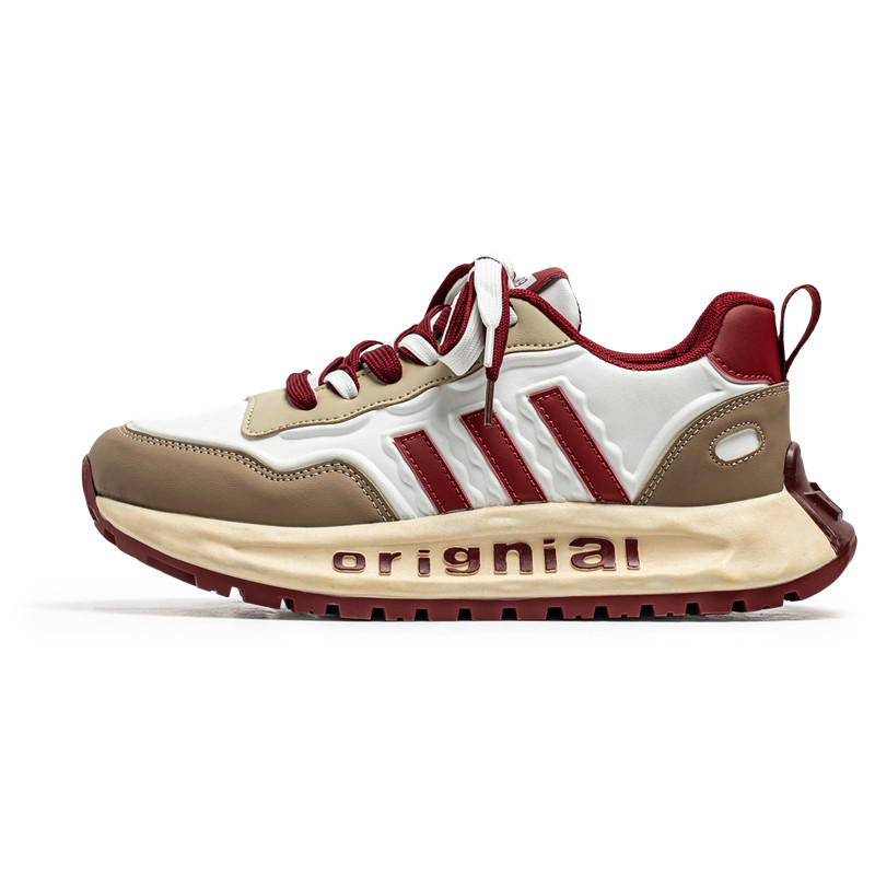 BOLE Мужские повседневные низкие кеды с амортизацией, противоскользящей и износостойкой подошвой - бежево-красные, цвет Beige Red
BOLE Мужские повседневные низкие кеды с амортизацией, противоскользящей и износостойкой подошвой - бежево-красные, цвет Beige Red