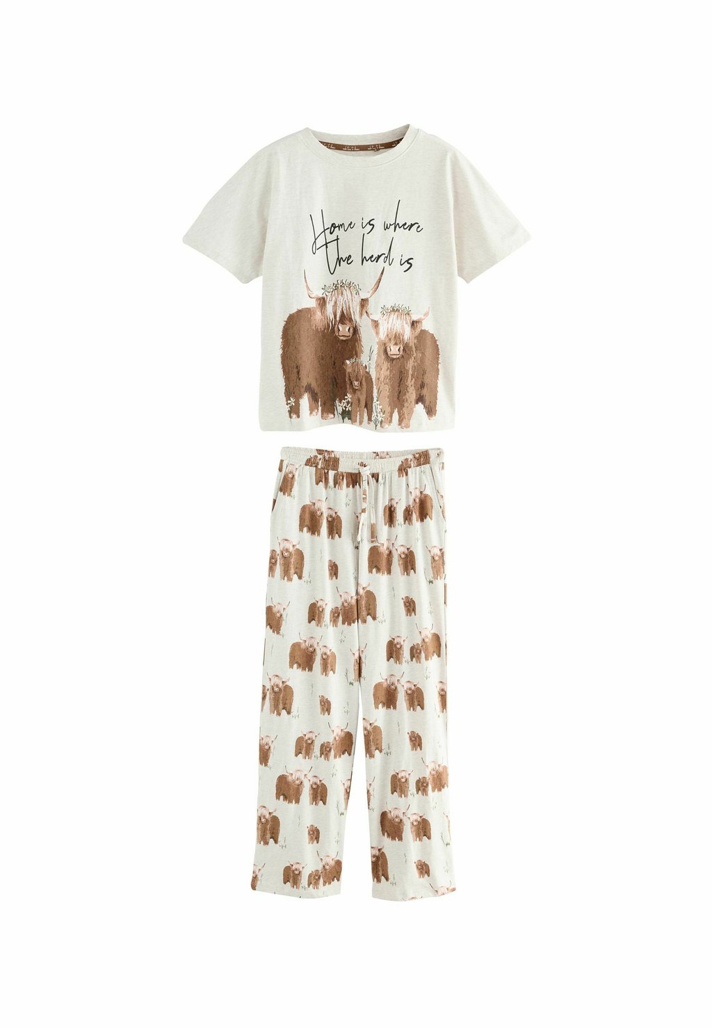 Пижама TALL FIT -SHORT SLEEVE SET Next, бежевый
Пижама TALL FIT -SHORT SLEEVE SET Next, бежевый