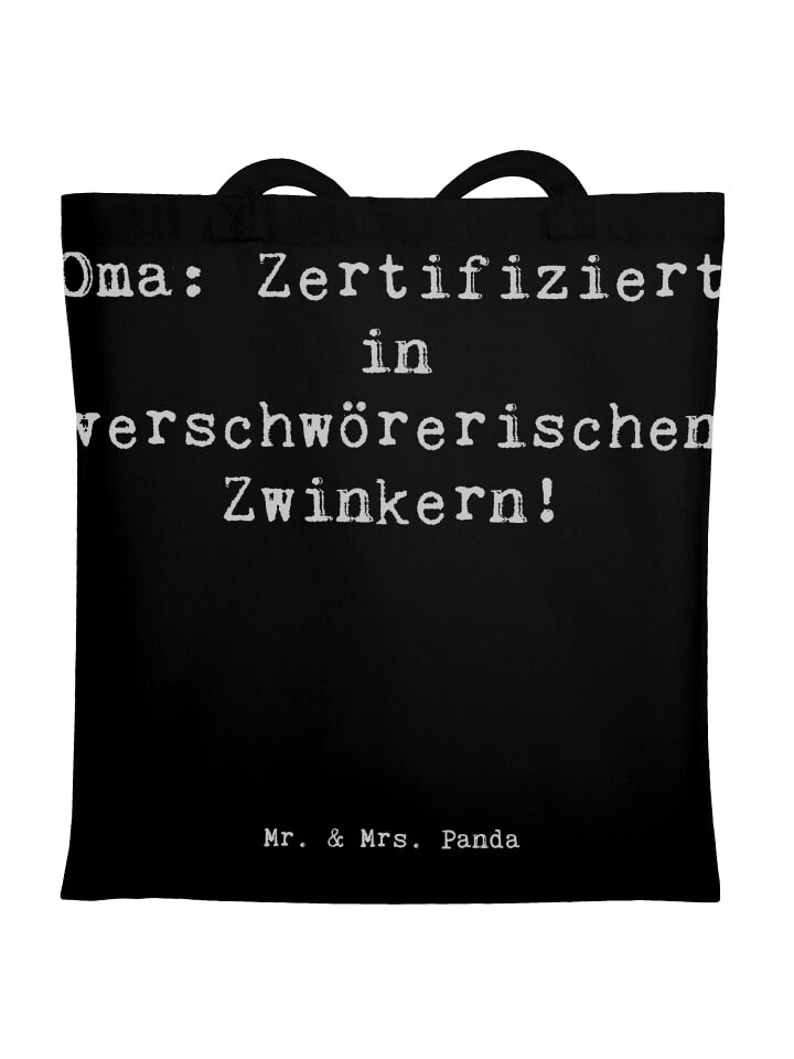 Сумка для переноски Mr & Mrs Panda Oma Zwinkern, черный
Сумка для переноски Mr & Mrs Panda Oma Zwinkern, черный