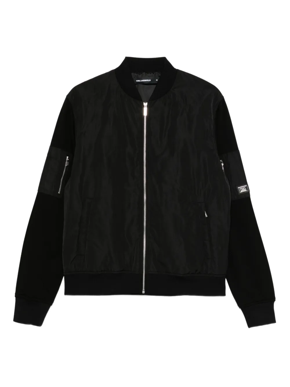 Бомбер на молнии KARL LAGERFELD, черный
Бомбер на молнии KARL LAGERFELD, черный