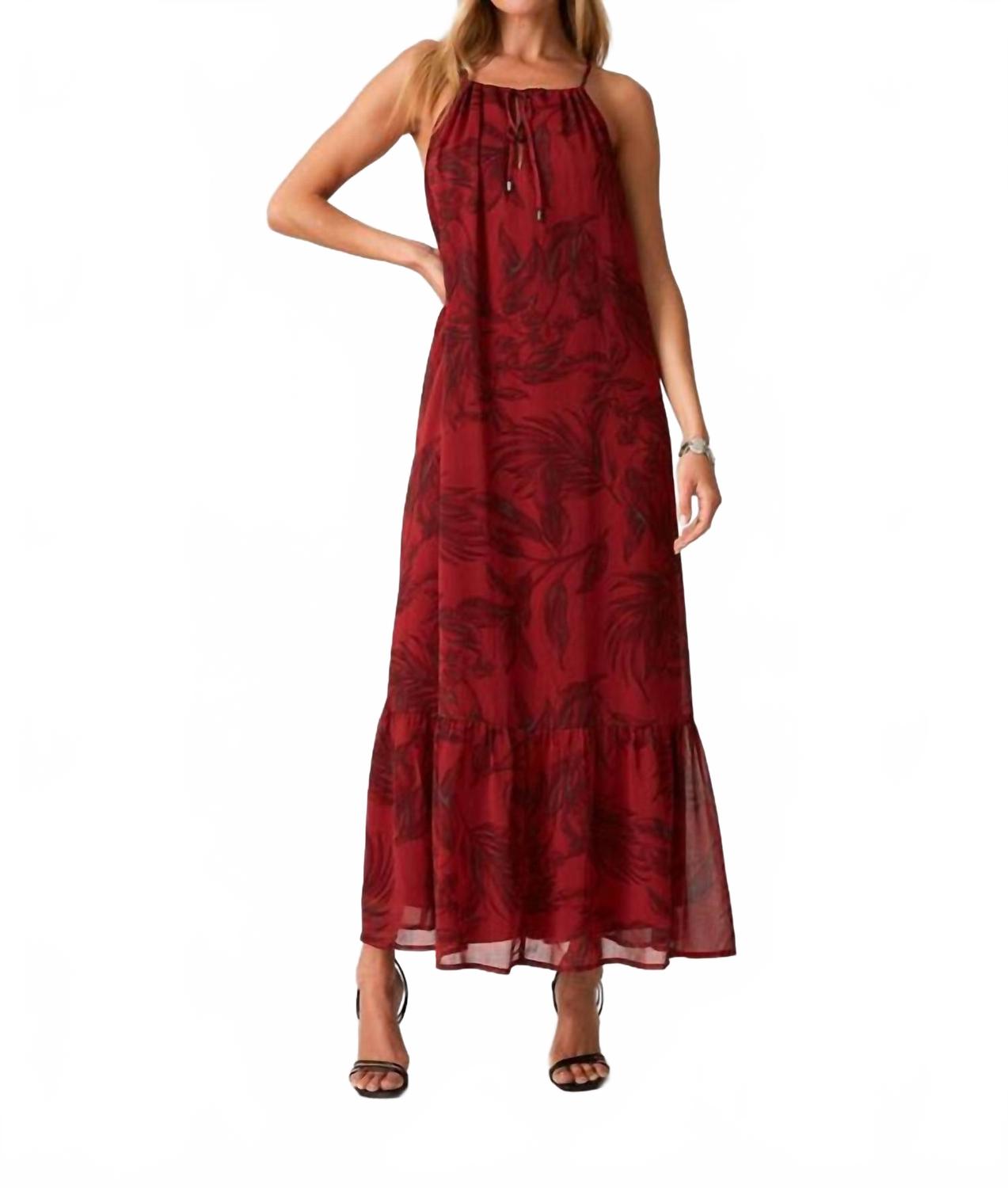 Ковбойское цветочное платье-макси с запахом и завязками на шее в оттенке бордовый/уголь LOVESTITCH
Ковбойское цветочное платье-макси с запахом и завязками на шее в оттенке бордовый/уголь LOVESTITCH