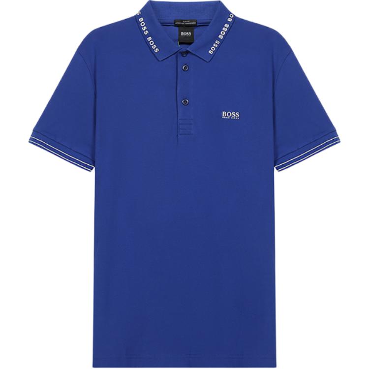 Футболка поло с коротким рукавом мужская синяя HUGO BOSS 
Футболка поло с коротким рукавом мужская синяя HUGO BOSS