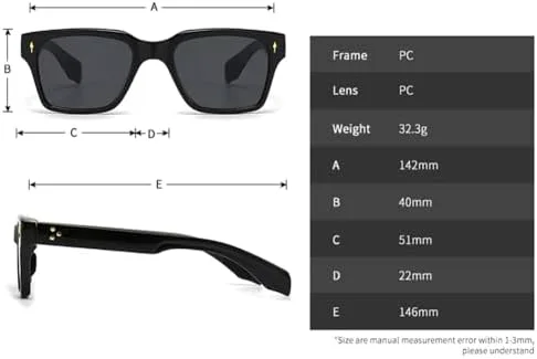 Мужские солнцезащитные очки в квадратной оправе 2027 года с защитой от УФ-излучения UV400, летний стиль, модные женские солнцезащитные очки MTZJH, C5 Black White
Мужские солнцезащитные очки в квадратной оправе 2027 года с защитой от УФ-излучения UV400, летний стиль, модные женские солнцезащитные очки MTZJH, C5 Black White