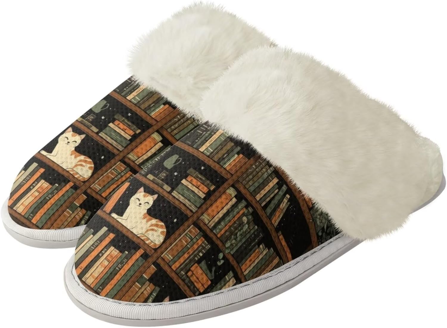 Комнатные тапочки Binienty для женщин и мужчин, для дома и улицы, легкие, с противоскользящей подошвой, Vintage Cat Book
Комнатные тапочки Binienty для женщин и мужчин, для дома и улицы, легкие, с противоскользящей подошвой, Vintage Cat Book