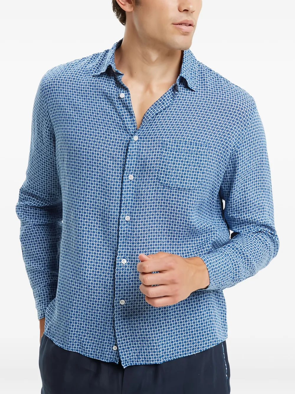 Рубашка с узором и карманами Peninsula Swimwear, синий
Рубашка с узором и карманами Peninsula Swimwear, синий