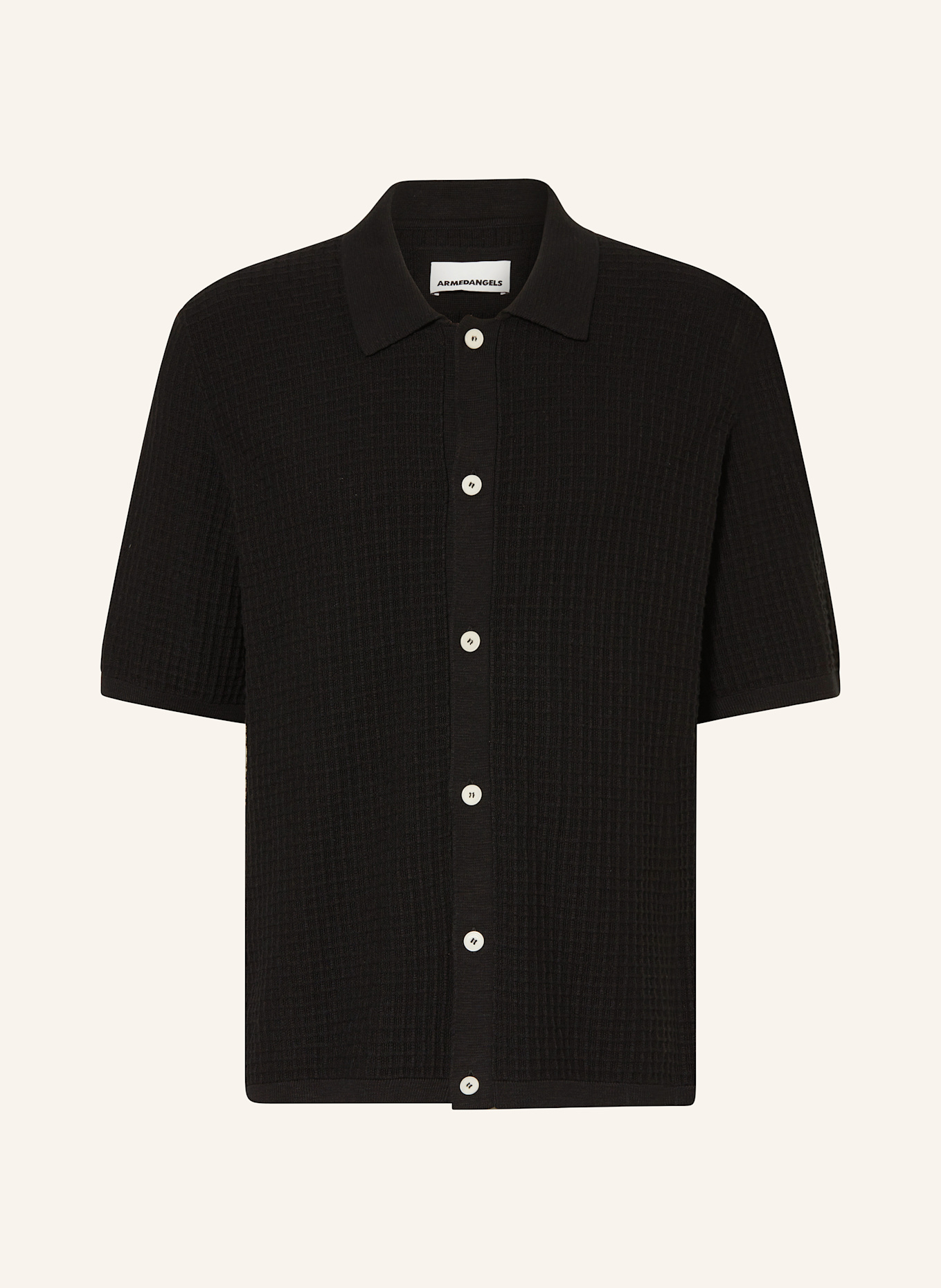 Вязаная рубашка eduaardo Armedangels, черный
Вязаная рубашка eduaardo Armedangels, черный