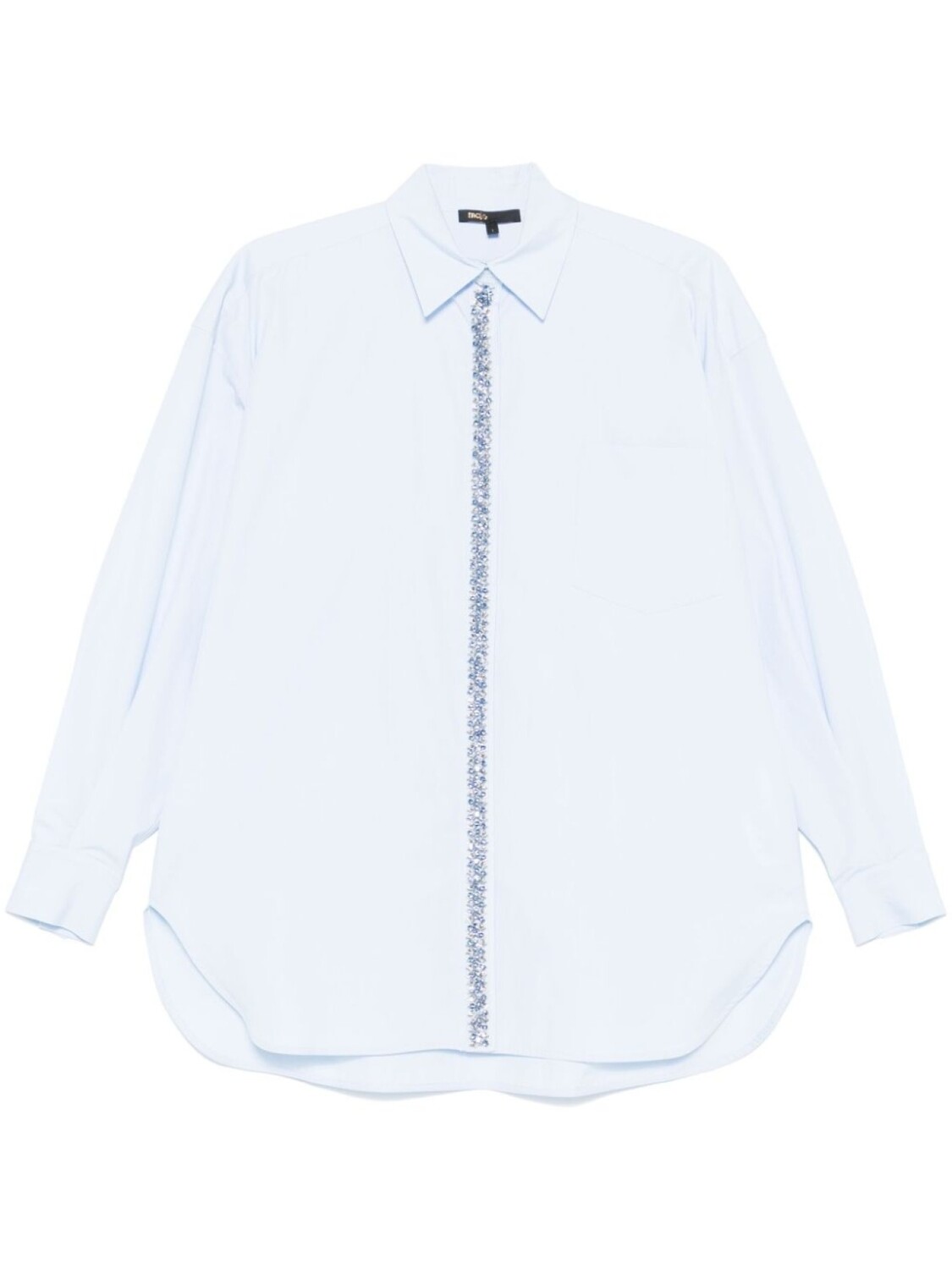 Maje поплиновая рубашка со стразами, синий
Maje поплиновая рубашка со стразами, синий