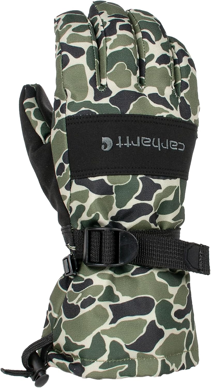 Carhartt Boys' Waterproof Insulated Gauntlet Glove, Retro Duck Camo
Carhartt Boys' Waterproof Insulated Gauntlet Glove, Retro Duck Camo