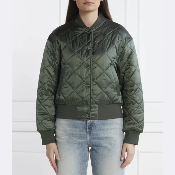 Бомбер стандартного кроя с помадой Boss, зеленый
Бомбер стандартного кроя с помадой Boss, зеленый