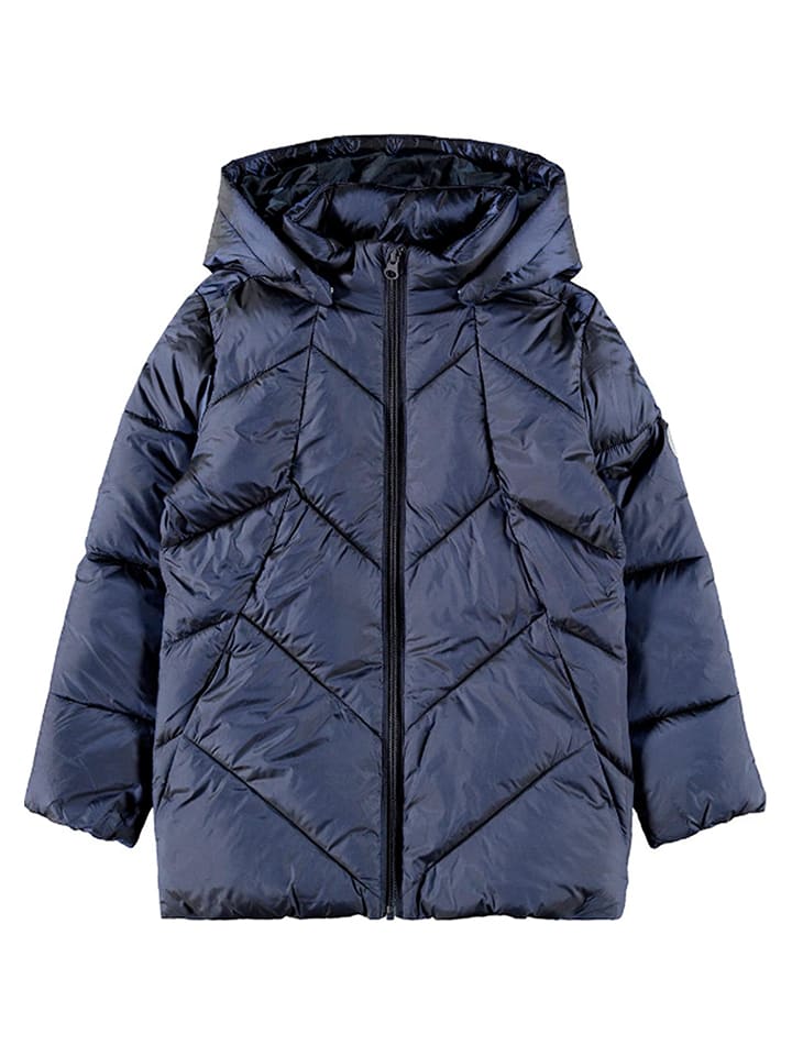 Стеганая куртка name it, темно-синий 
Стеганая куртка name it, темно-синий