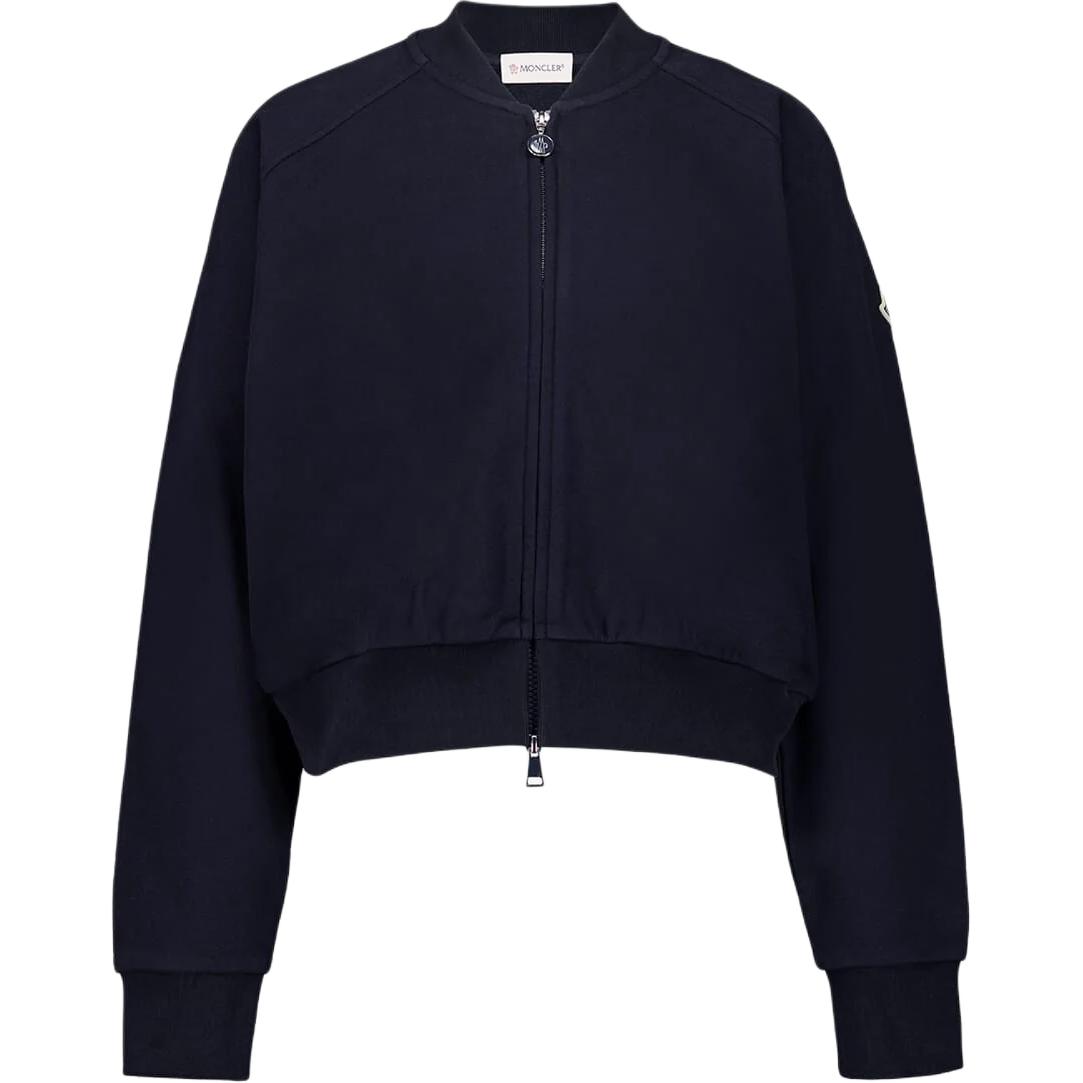 Короткая куртка-бомбер на молнии Moncler, синий
Короткая куртка-бомбер на молнии Moncler, синий