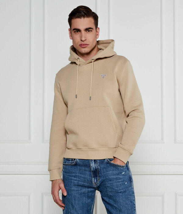 Толстовка Guess Jeans Regular Fit с капюшоном, бежевый 
Толстовка Guess Jeans Regular Fit с капюшоном, бежевый