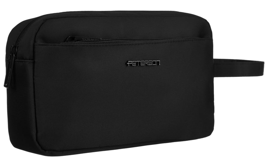 Классическая черная мужская косметичка с ручкой PETERSON косметичка с карманами
Классическая черная мужская косметичка с ручкой PETERSON косметичка с карманами