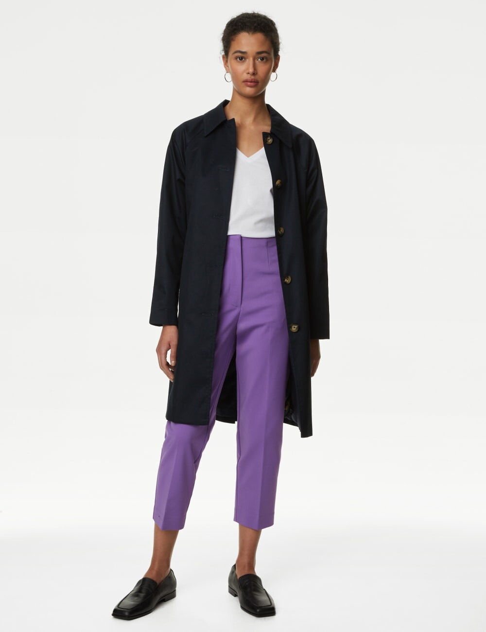 Укороченные брюки Slim Fit из хлопковой смеси Marks & Spencer, цвет Amethyst
Укороченные брюки Slim Fit из хлопковой смеси Marks & Spencer, цвет Amethyst