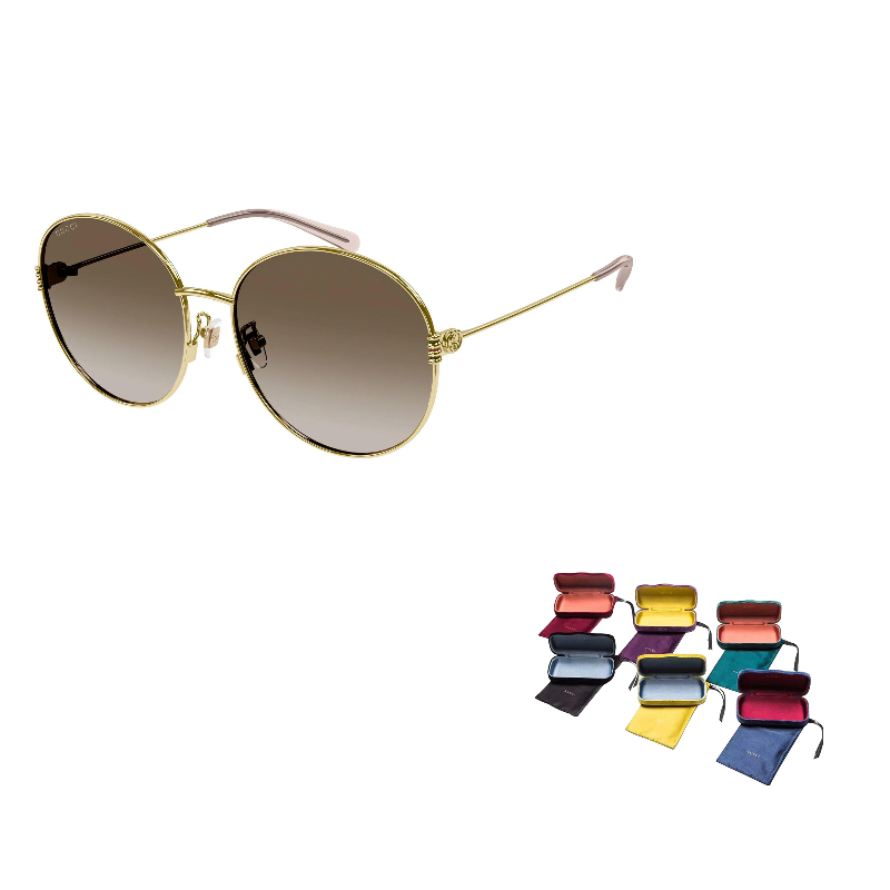 Солнцезащитные очки с круглой оправой GUCCI, коричневый
Солнцезащитные очки с круглой оправой GUCCI, коричневый