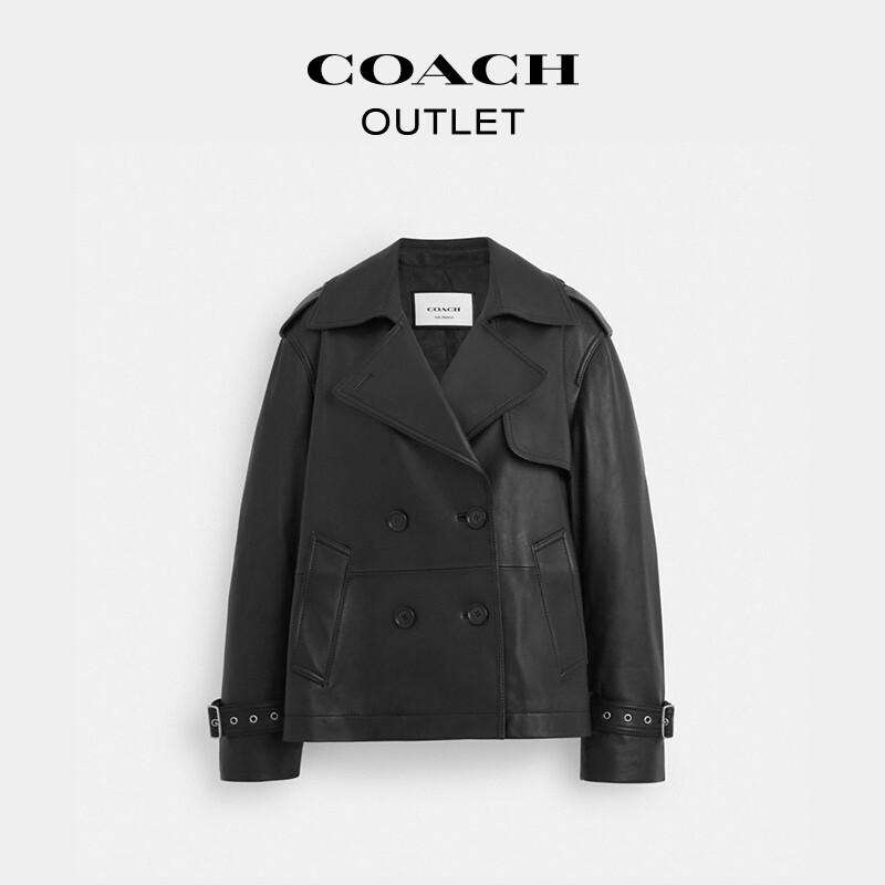 Женская мини-кожаная ветровка COACH, черный
Женская мини-кожаная ветровка COACH, черный