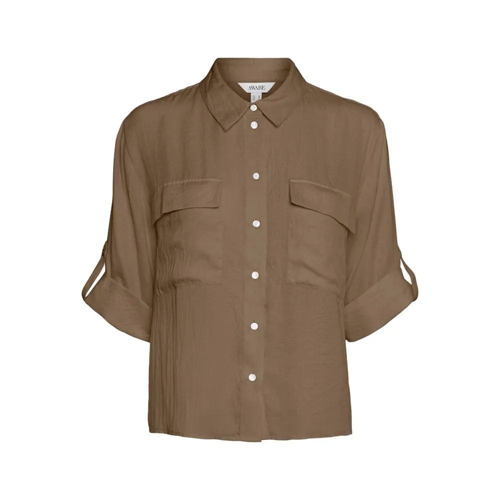 Рубашка Vero Moda Fabiana 3/4 sleeve, коричневый
Рубашка Vero Moda Fabiana 3/4 sleeve, коричневый