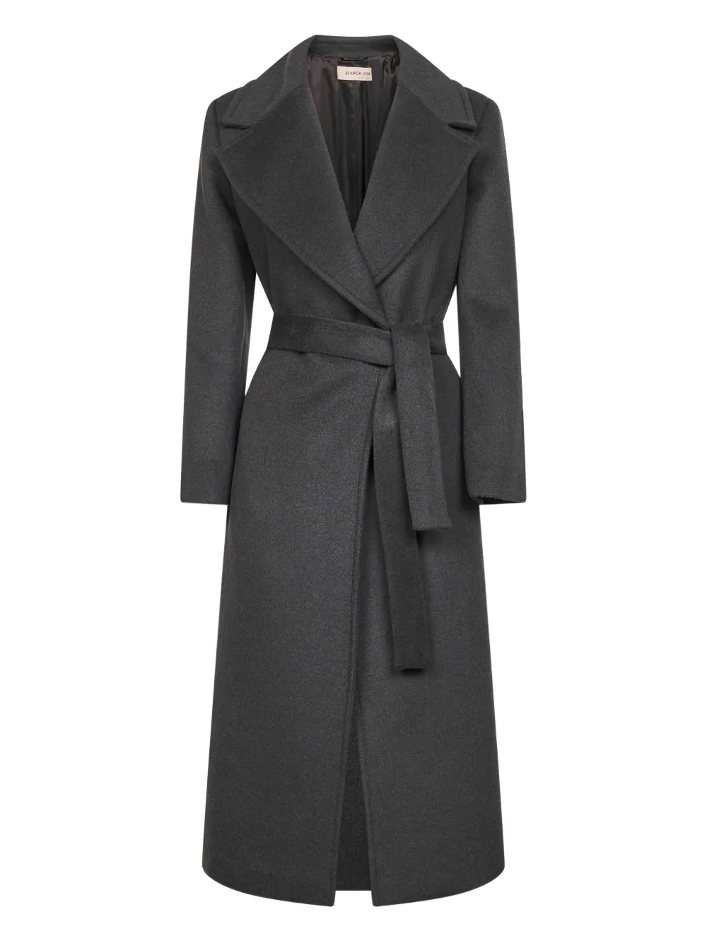 Пальто с поясом и широкими лацканами Blanca Vita, серый
Пальто с поясом и широкими лацканами Blanca Vita, серый