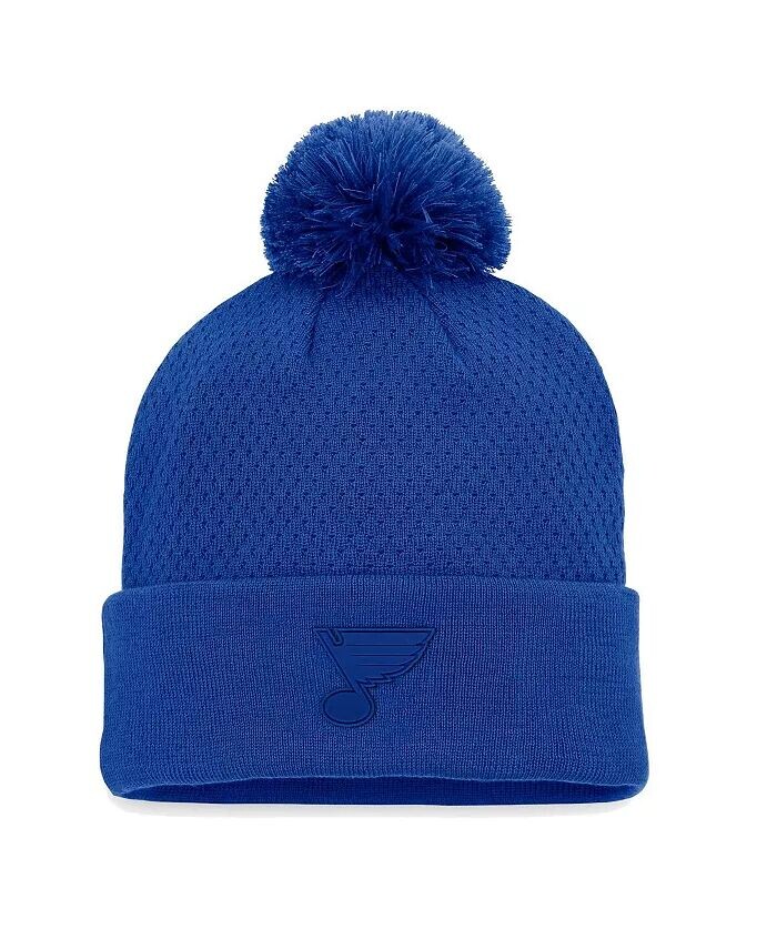 Женская синяя вязаная шапка St. Louis Blues Authentic Pro Road с манжетами и помпоном Fanatics, синий
Женская синяя вязаная шапка St. Louis Blues Authentic Pro Road с манжетами и помпоном Fanatics, синий