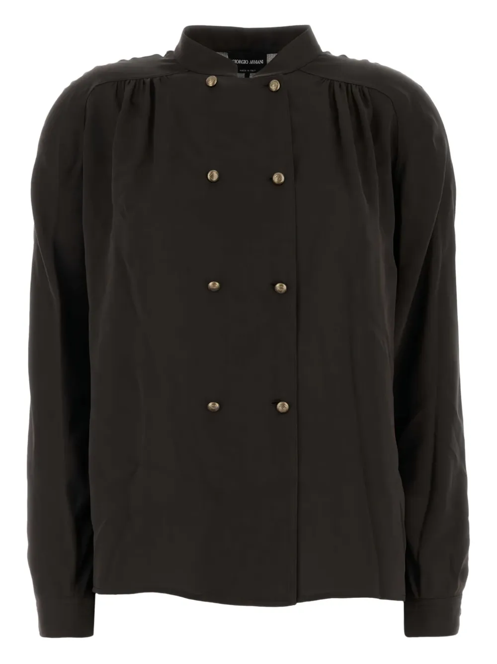 Двубортная шелковая рубашка GIORGIO ARMANI, черный
Двубортная шелковая рубашка GIORGIO ARMANI, черный