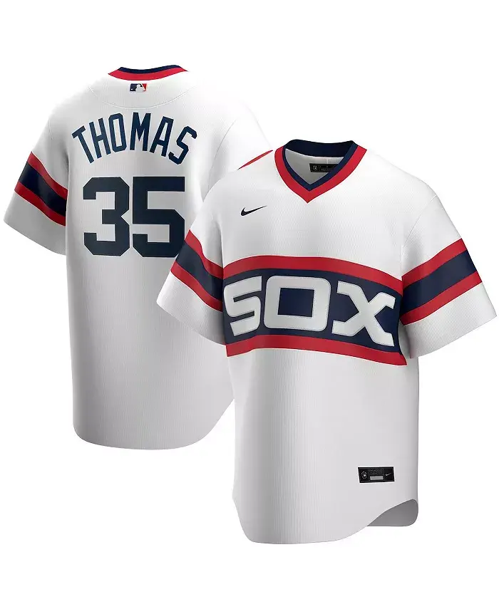 Мужская бейсбольная джерси Frank Thomas белого цвета Chicago White Sox из коллекции Cooperstown Collection Nike
Мужская бейсбольная джерси Frank Thomas белого цвета Chicago White Sox из коллекции Cooperstown Collection Nike