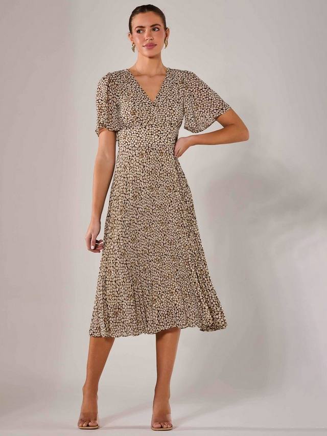 Платье миди из шифона с абстрактным принтом и запахом Jolie Moi, Black/Cream
Платье миди из шифона с абстрактным принтом и запахом Jolie Moi, Black/Cream