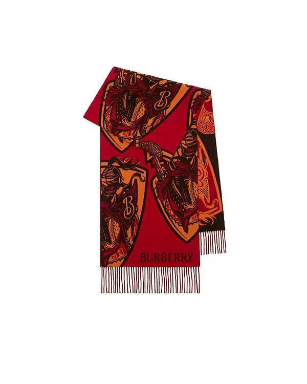 Шарф из шерсти и кашемира "Атакующий рыцарь" Burberry, красный
Шарф из шерсти и кашемира "Атакующий рыцарь" Burberry, красный