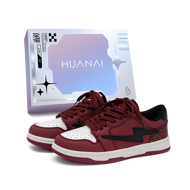 HUANAI Скользоустойчивые унисекс скейтерские кеды низкие бордовые, цвет Burgundy
HUANAI Скользоустойчивые унисекс скейтерские кеды низкие бордовые, цвет Burgundy