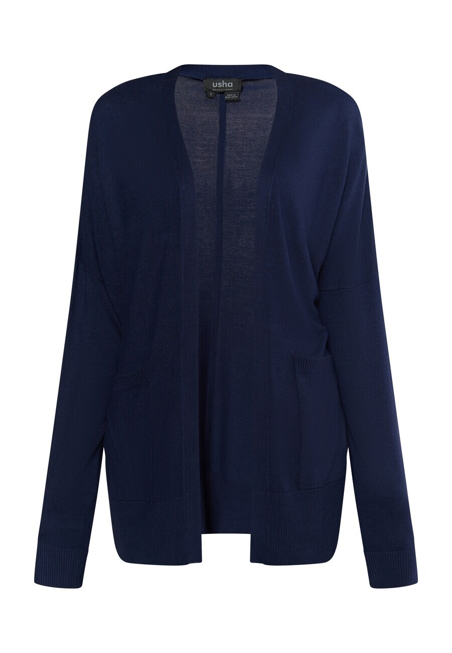 Вязаный кардиган Usha Black Label NOWLES, морской синий
Вязаный кардиган Usha Black Label NOWLES, морской синий
