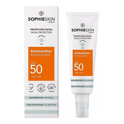Солнцезащитный крем для лица Anti-Spot Spf50 50 мл, Sophieskin
Солнцезащитный крем для лица Anti-Spot Spf50 50 мл, Sophieskin