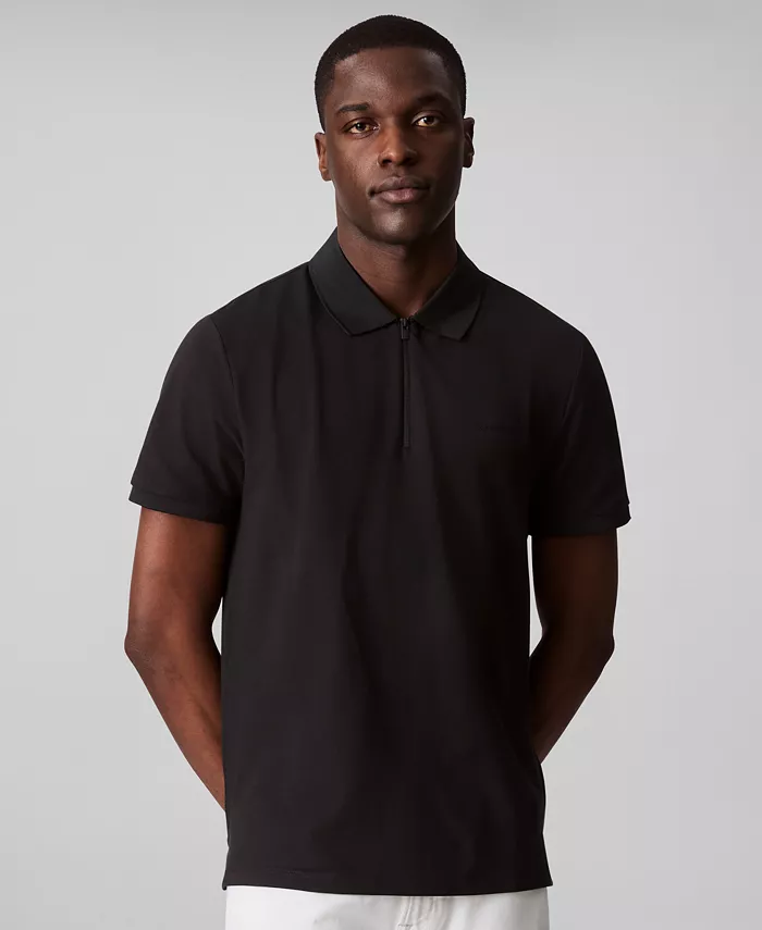 Мужская спортивная рубашка-поло на молнии Calvin Klein, черный
Мужская спортивная рубашка-поло на молнии Calvin Klein, черный