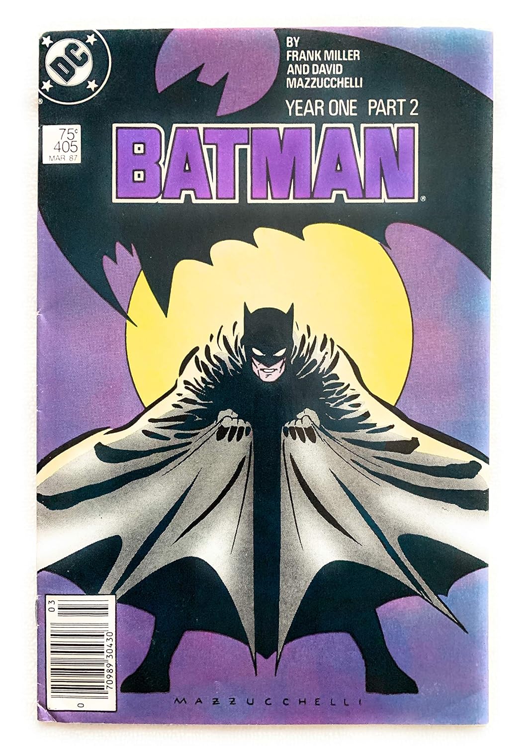 Batman #406 - Batman: Year One Part 3 April 1987 (DC Comics Inc.)
Batman #406 - Batman: Year One Part 3 April 1987 (DC Comics Inc.)