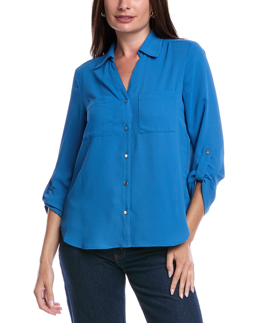Джонс Нью-Йорк Рубашка с закатанными рукавами Jones New York, синий
Джонс Нью-Йорк Рубашка с закатанными рукавами Jones New York, синий