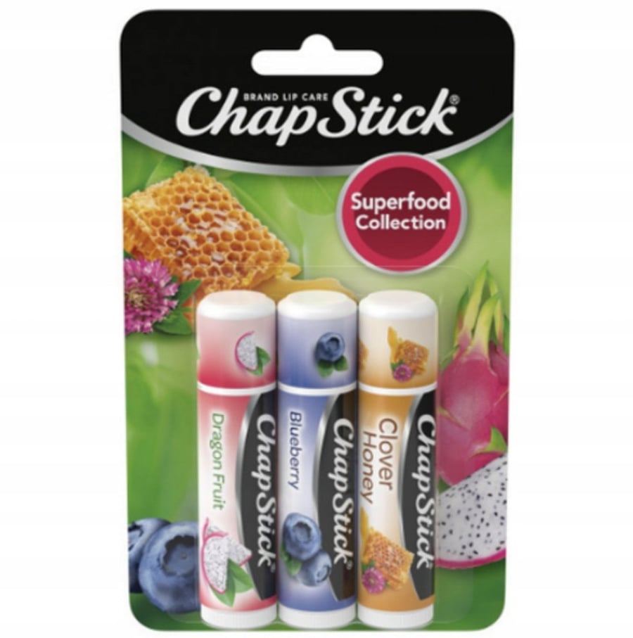 ChapStick Superfood, набор из 3 питательных помад 
ChapStick Superfood, набор из 3 питательных помад