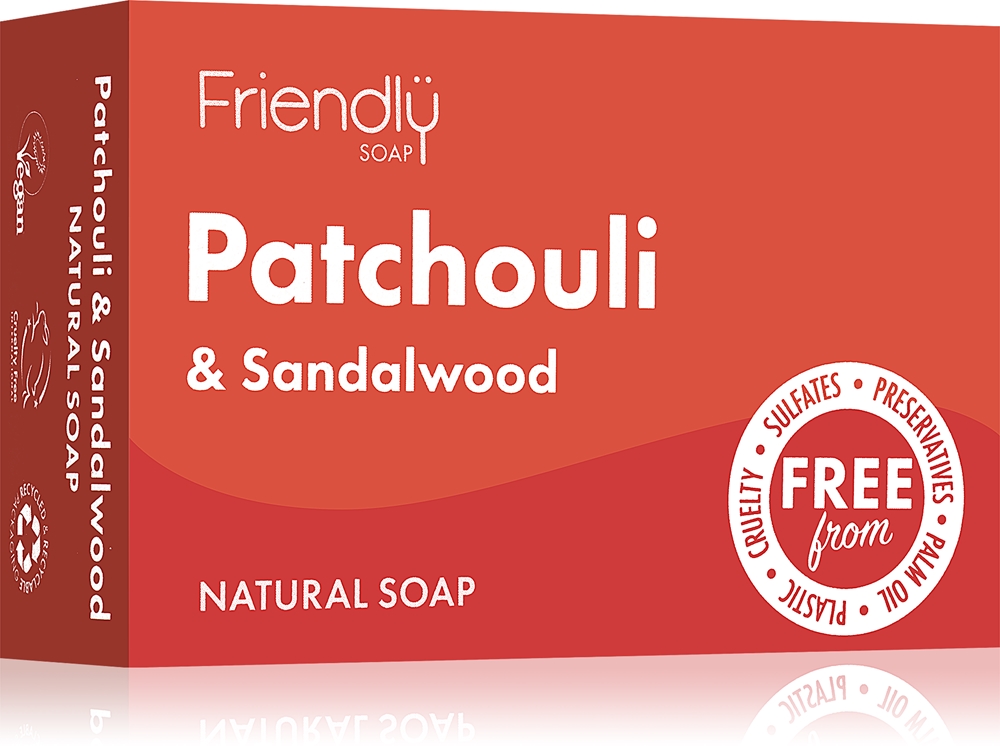 Натуральное мыло с пачули и сандаловым деревом Friendly Soap, 95 гр
Натуральное мыло с пачули и сандаловым деревом Friendly Soap, 95 гр