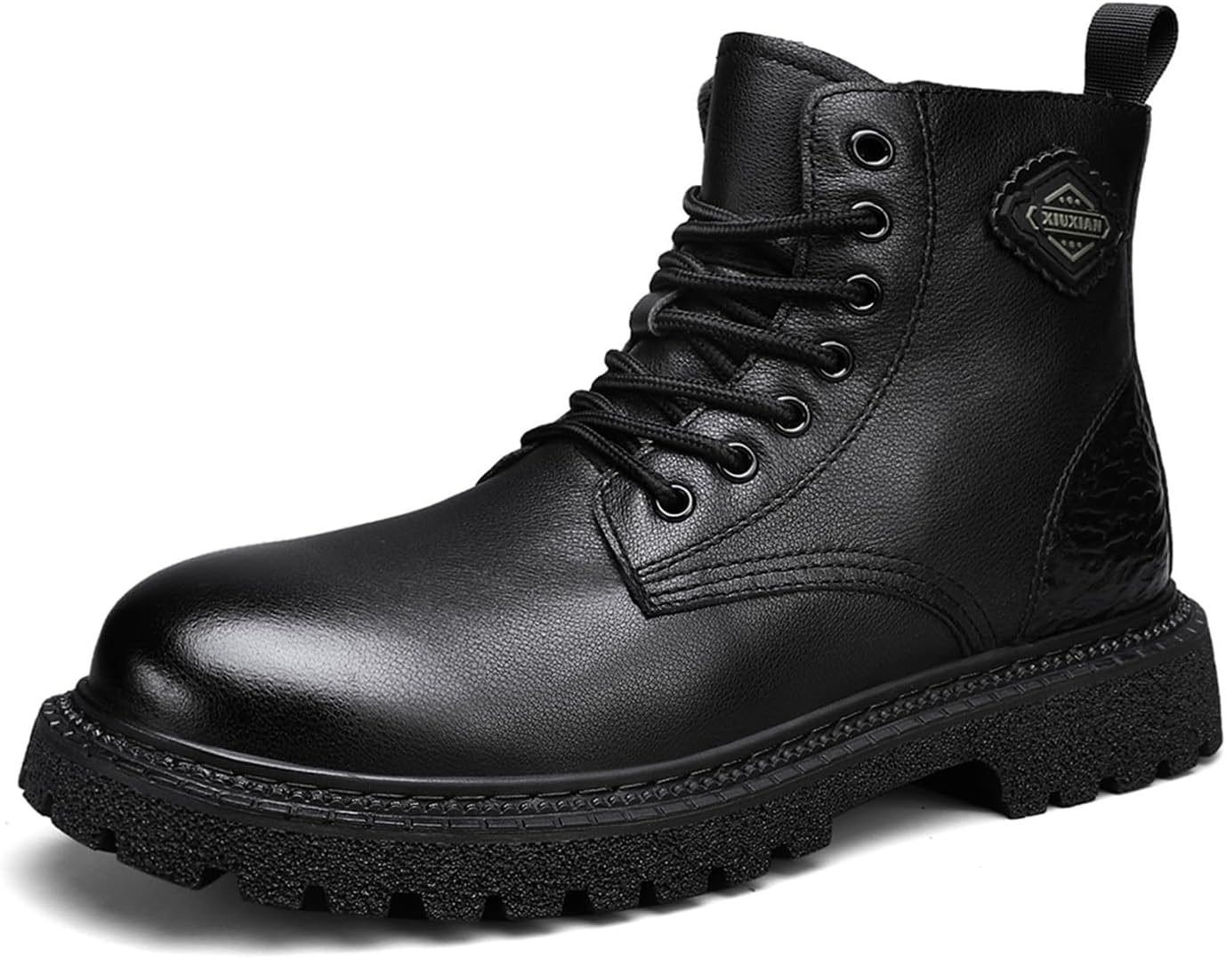 Мужские осенне-зимние ботинки из натуральной коровьей кожи с модным дизайном, толстой подошвой, противоскользящей и на молнии Generic, черный
Мужские осенне-зимние ботинки из натуральной коровьей кожи с модным дизайном, толстой подошвой, противоскользящей и на молнии Generic, черный