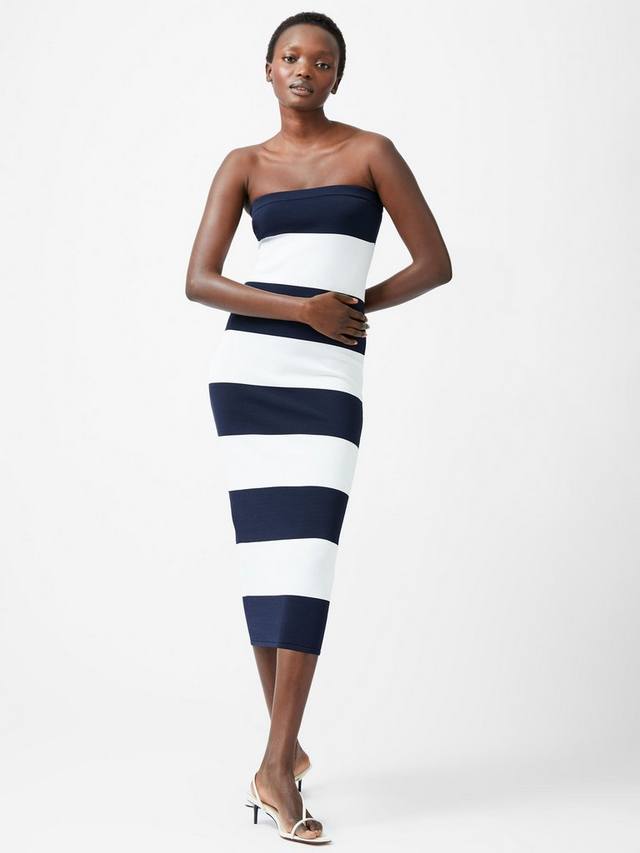 Монохромное облегающее трикотажное платье миди French Connection, цвет Summer White/Marine
Монохромное облегающее трикотажное платье миди French Connection, цвет Summer White/Marine