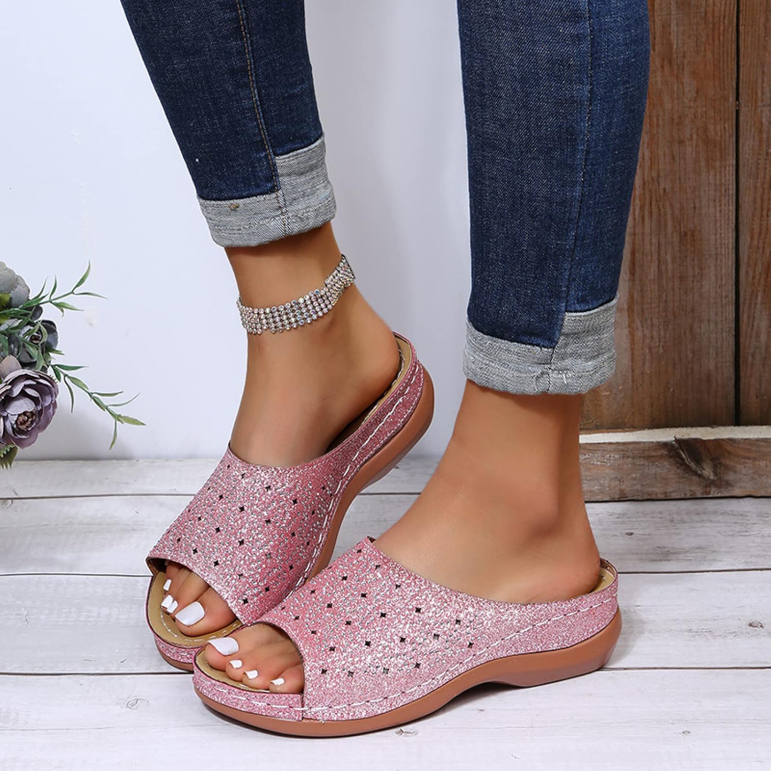 Массажные тапочки WALDOR для мужчин и женщин, массаж подошвы стоп, однотонные платформенные сандалии большого размера, прочные износостойкие сандалии, серебристые, 40 Walldor
Массажные тапочки WALDOR для мужчин и женщин, массаж подошвы стоп, однотонные платформенные сандалии большого размера, прочные износостойкие сандалии, серебристые, 40 Walldor