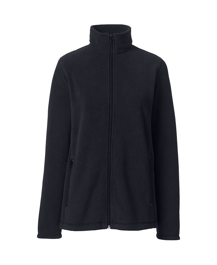 Женская флисовая куртка средней плотности с молнией во всю длину Lands' End, черный
Женская флисовая куртка средней плотности с молнией во всю длину Lands' End, черный