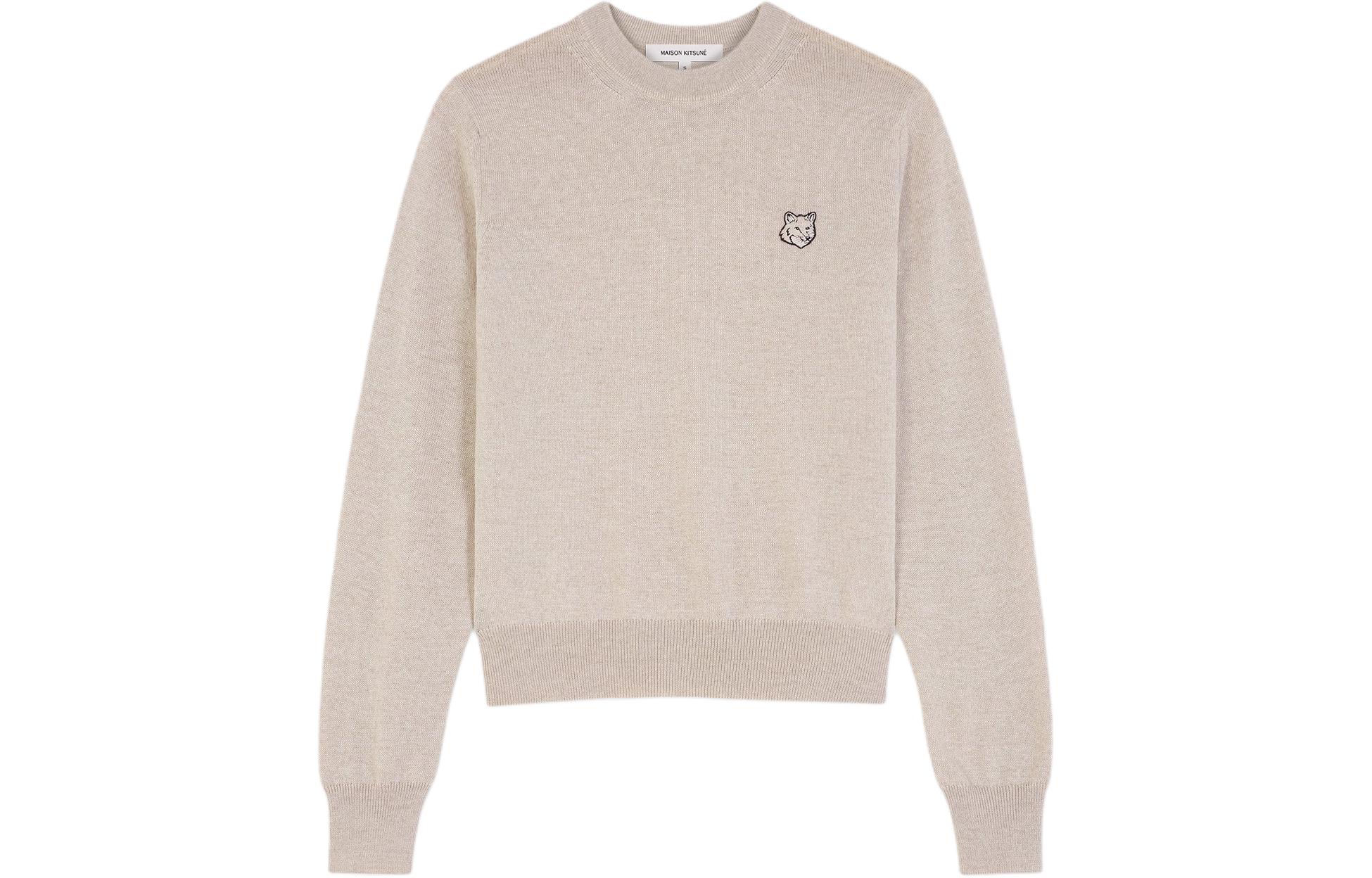 Вязаный джемпер с нашивкой Fox Head Maison Kitsune, светло-бежевый
Вязаный джемпер с нашивкой Fox Head Maison Kitsune, светло-бежевый