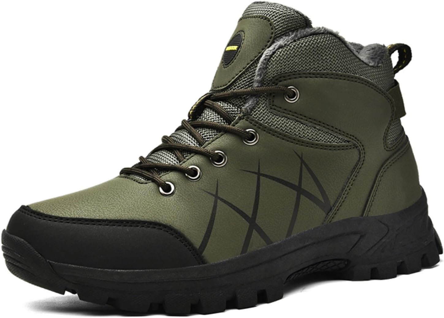Мужские утепленные высокие походные ботинки с плюшевой подкладкой и нескользящей резиновой подошвой для зимнего туризма на открытом воздухе - кожаный верх, металлические люверсы, поддержка свода стопы, прочные в различных условиях Kelibasi, зеле...
Мужские утепленные высокие походные ботинки с плюшевой подкладкой и нескользящей резиновой подошвой для зимнего туризма на открытом воздухе - кожаный верх, металлические люверсы, поддержка свода стопы, прочные в различных условиях Kelibasi, зеле...