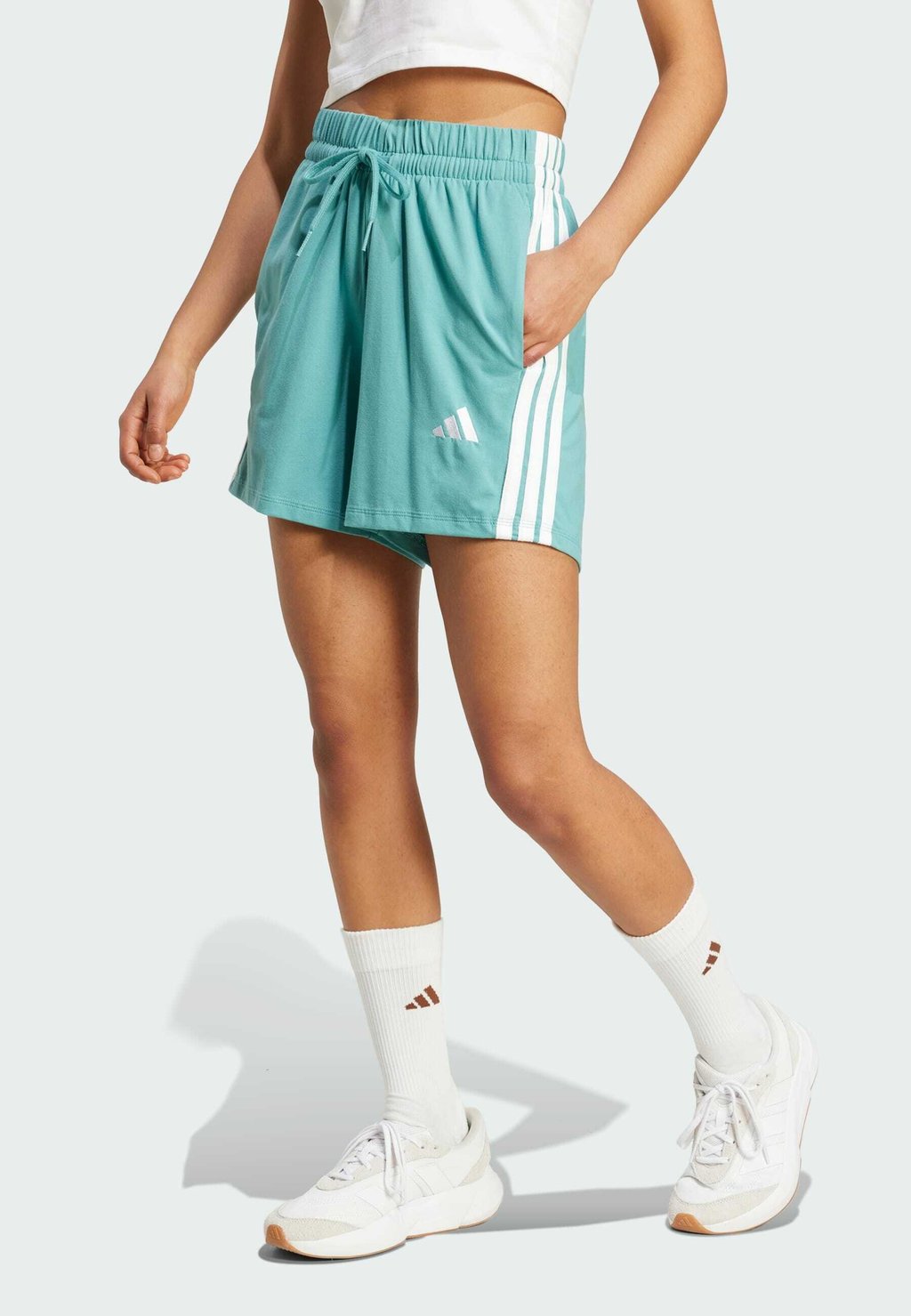 Спортивные шорты ESSENTIALS 3-STRIPES Adidas Sportswear, цвет Powder Teal White
Спортивные шорты ESSENTIALS 3-STRIPES Adidas Sportswear, цвет Powder Teal White